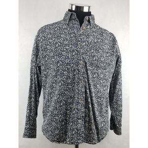 Woolrich Womens Dark Blue White Floral Size Medium